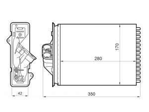 ST-CR10-395-0 Радиатор отопителя салона STCR103950 SAT