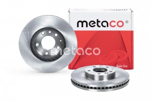 Диск тормозной передний вентилируемый 3050075 METACO