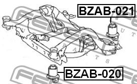 Сайлентблок BZAB-021 BZAB-021 FEBEST