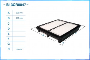 Фильтр воздушный B13CR0047 B13CR0047 CWORKS