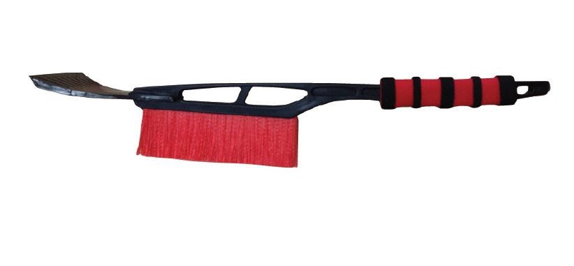 Щетка со скребком 53см съемный скребок черно-красная AVS 80391 AVS