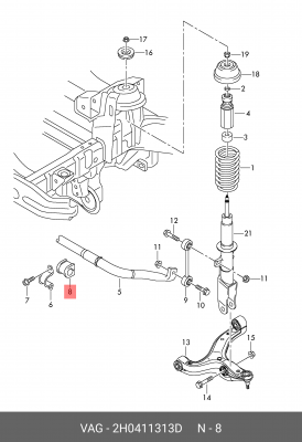 VW AMAROK (2010>) 2H0 411 313 D VAG