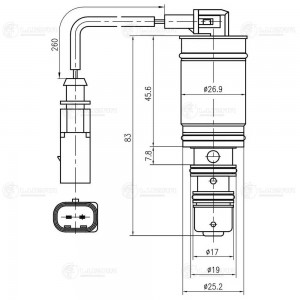 Клапан регулир. компрессора кондиц. для а/м VW TouareG(02-)(тип Denso) LCCV1802 LCCV 1802 LUZAR