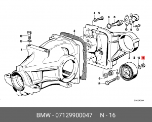 гайка шестигранная самоконтрящаяся! M12x1.5-10-PHR, ISO 113380\ BMW 07 12 9 900 047 BMW