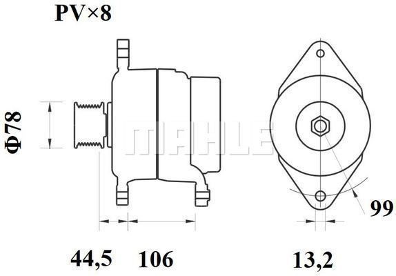 Стартер 24V 5,5kW Volvo FM9 MS 775 MAHLE KNECHT