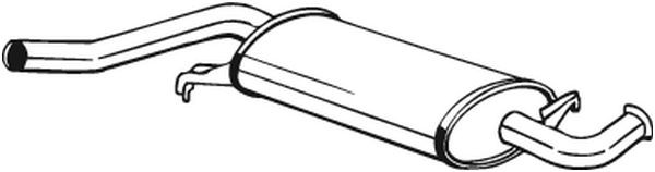 Глушитель AUDI A6 (94-97) средняя часть BOSAL 105-971 BOSAL