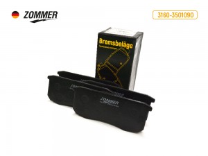 Колодка тормозная передняя УАЗ 3160, Патриот, Хантер (к-т 4 шт) 31603501090 ZOMMER