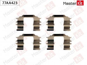 Комплект установочный тормозных колодок Chevrolet AVEO / KALOS седан (T250, T255 77AA423 MASTER KIT