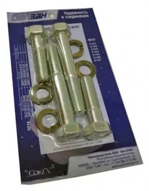 Болт картера КПП ВАЗ 2101, 2102, 2103, 2104, 2105, 2106, 2107 (к-т 4 шт) в сб. ( KT18 BELZAN