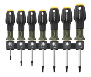 Набор отверток TORX с отв (7 предметов, T8-T30) /ДЕЛО ТЕХНИКИ/ 726117 DELO TEHNICI