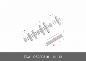 Штифт стопорный Q5280310 FAW
