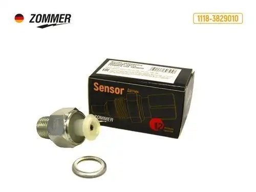 Датчик давления масла аварийный ВАЗ Калина, Гранта, 2170, Vesta, Xray 1118-3829010 ZOMMER