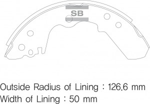 Колодки тормозные ISUZU Campo (83-90) задние (4шт.) SANGSIN SA174 SANGSIN