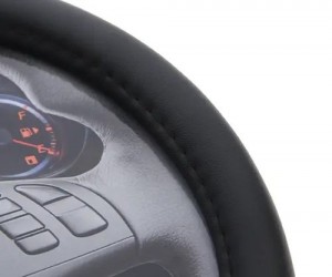 Оплетка руля (XL) 41-43см черная кожаная MISTAR MISLT34BBKXL MISTAR