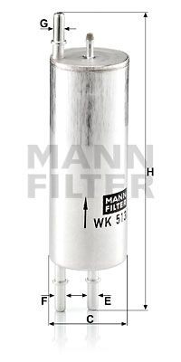 Фильтр топливный BMW X5 (E53) (3.0/4.4/4.6/4.8) LAND ROVER Range Rover 3 (4.4) M WK513/3 MANN FILTER