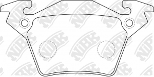 Колодки тормозные MERCEDES Vito (W638) задние (4шт.) NIBK PN0141 NIBK