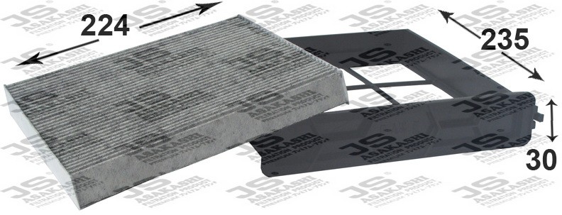 Фильтр салонный угольный  HONDA ODYSSEY 2,4 2003 -   ACURA ZDX 3,7 2011 -  AC881 AC881C JS ASAKASHI