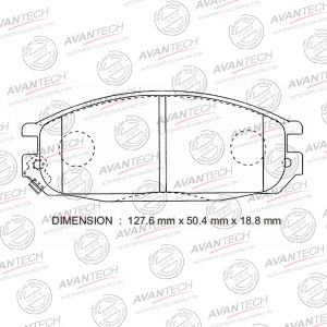 Колодки тормозные дисковые Avantech задние  (противоскрипная пластина в компл.) AV941 AVANTECH