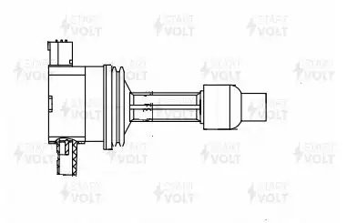Катушка зажигания для а/м Volvo S40 (95-)/V40 (95-) 1.8/2.0i (SC 1009) SC 1009 START VOLT