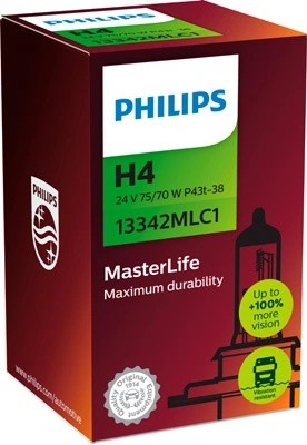 Лампа 24V H4 75/70W P43t-38 Master Life PHILIPS 13342MLC1 PHILIPS