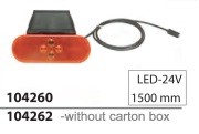 Фонарь габаритный оранжевый кабель 1,5м SMD04 (LED) кабель 1500 мм 104260 VIGNAL SYSTEMS