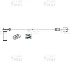 Датчик ABS для а/м DAF XF 105 (05-)/XF 95 (02-) угловой 250мм (VS-ABS 2802) VSABS2802 START VOLT