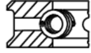 Кольца поршневые MB Compressor OM401-404 d90.0 STD 2.5-2.5-4 на 1 цил 00415N0 MAHLE KNECHT