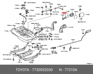 TOYOTA RAV 4 (2006-2013) 77300-52030 TOYOTA
