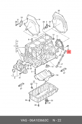 VW/AUDI 98> 06A 103 663 C VAG