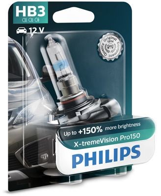 Лампа 12V HB3 60W P20d +150% блистер (1шт.) X-Treme Vision Pro 150 PHILIPS 9005XVPB1 PHILIPS