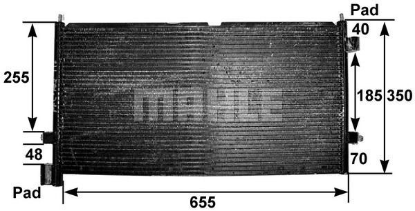 Радиатор кондиционера AC 307 000S MAHLE KNECHT