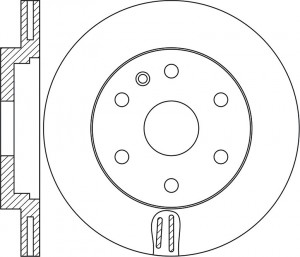 Диск тормозной Cadillac SRX 10 - BR51117T BR51117T SB NAGAMOCHI