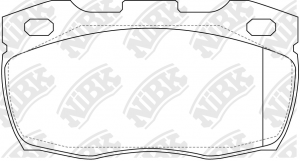 Колодки тормозные дисковые PN0243 PN0243 NIBK