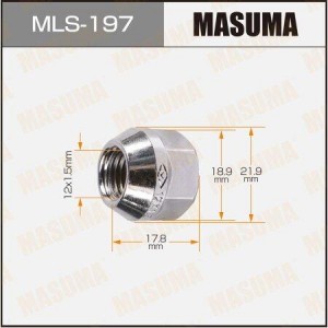 гайка колесная! M12x1.5 под ключ 19мм\ MLS-197 MASUMA