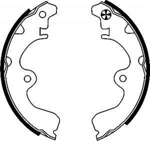 Колодки тормозные TOYOTA Paseo задние барабанные (4шт.) TEXTAR 91046900 TEXTAR