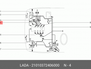 ПPOBOД COEДИHEHИЯ CTAPTE 21010-3724060-00 21010-3724060-00 LADA VAZ