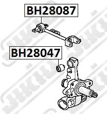 Сайлентблок  HONDA Civic EU Jan 01 Jan 6 BH28087 BH28087 JIKIU