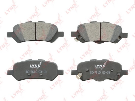 Колодки тормозные дисковые задние BD-7610 LYNXAUTO