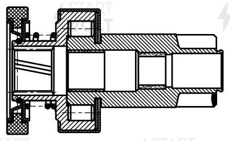 Привод стартера (бендикс) для а/м VAG Fabia (99-) 1.4i MT (VCS 1837) VCS 1837 START VOLT