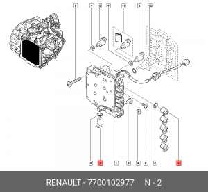 Клапан акпп 7700102977 7700102977 RENAULT