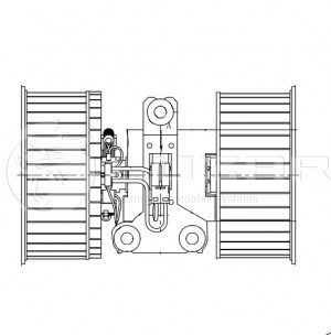 Вентилятор отопителя салона для а/м BMW X5 (E53) (00-)/ПОДХОДИТ ДЛЯ Land Rover R LFH26E5 LUZAR