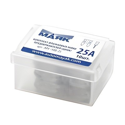 Предохранители флажковые Mini 25А МАЯК 10 шт. APF19025 MAYAK