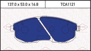 Колодки тормозные дисковые передние NISSAN Juke/Teana/Tiida 03- TCA1121 TCA1121 TATSUMI
