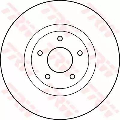 Диск тормозной передний NISSAN QASHQAI 1.6dCi, 2.0dCi, 2.0 4WD 320мм DF4989S DF4989S TRW