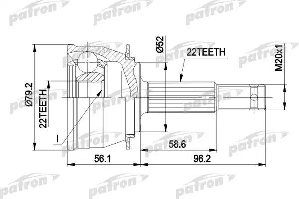 ШРУС наружн компл. PCV1234 PCV1234 PATRON