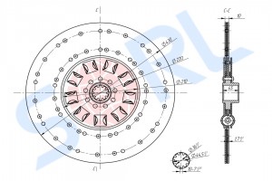 Диск сцепления ведомый SHACMAN (DZ1560160014) (SORL)!!!! 16004390000 SORL