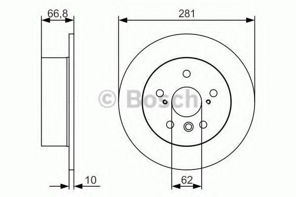 Диск тормозной  2шт 0 986 479 R06 BOSCH