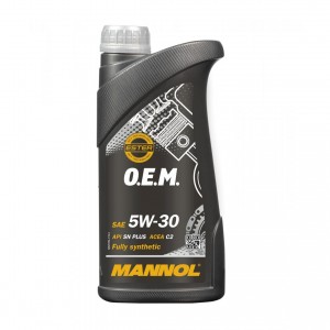 Масло моторное MANNOL 7709 O.E.M 5W-30 SN Plus A5/B5 синтетическое 1 л (Toyota,  MN7709-1 MANNOL