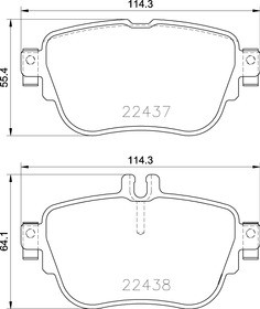 Колодки тормозные MERCEDES E (W213) задние (4шт.) TEXTAR 2243703 TEXTAR