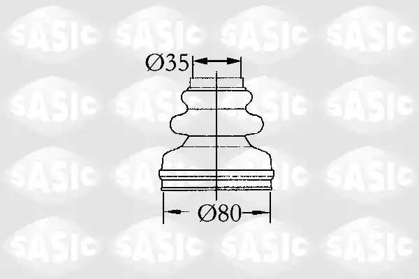 Пыльник ШРУСа внутренний CITROEN C4 2873813 2873813 SASIC